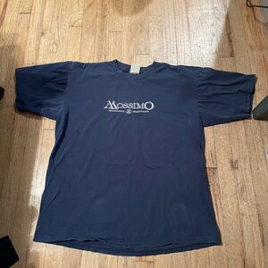 Moschino Men's Dark Blue Short Sleeve Tee